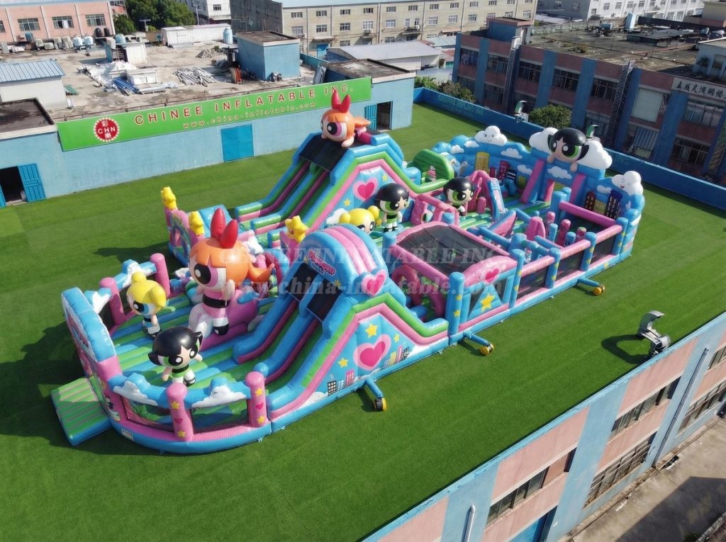 GF3-1043 The Powerpuff Girls Theme Inflatable Playground