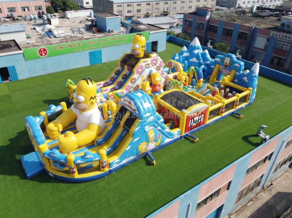 GF3-1044 The Simpsons Theme Inflatable Playground