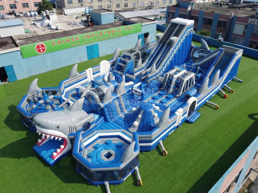 GF3-1098 Shark Theme Inflatable Park