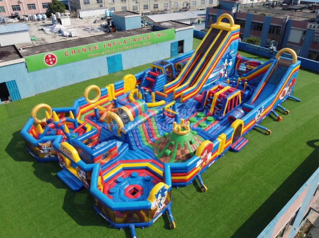 GF3-1102 Sonic Theme Inflatable Park