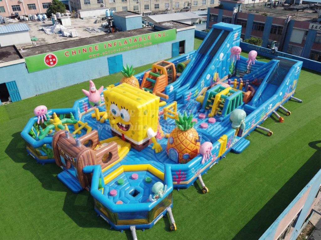 GF3-1104 SpongeBob Theme Inflatable Park