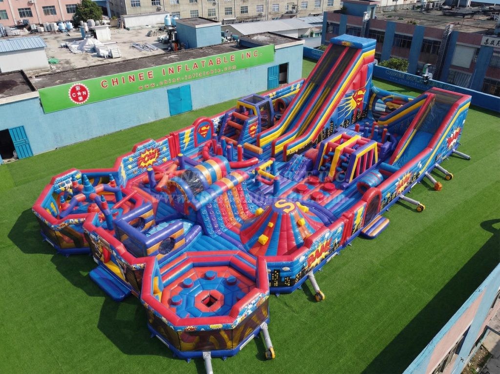 GF3-1107 Superhero Theme Inflatable Park