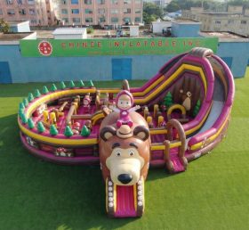 GF3-1173 Masha And The Bear Theme Inflatable Funcity