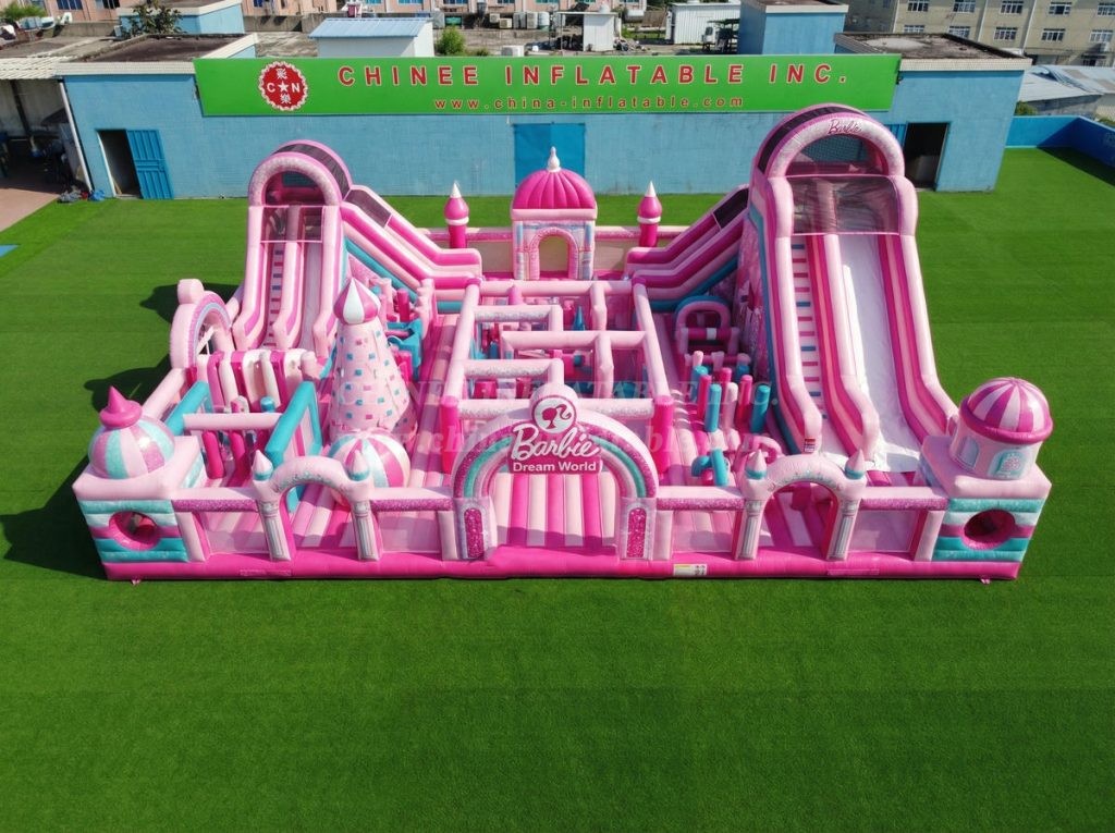 GF3-1305 Barbie Theme Inflatable Park