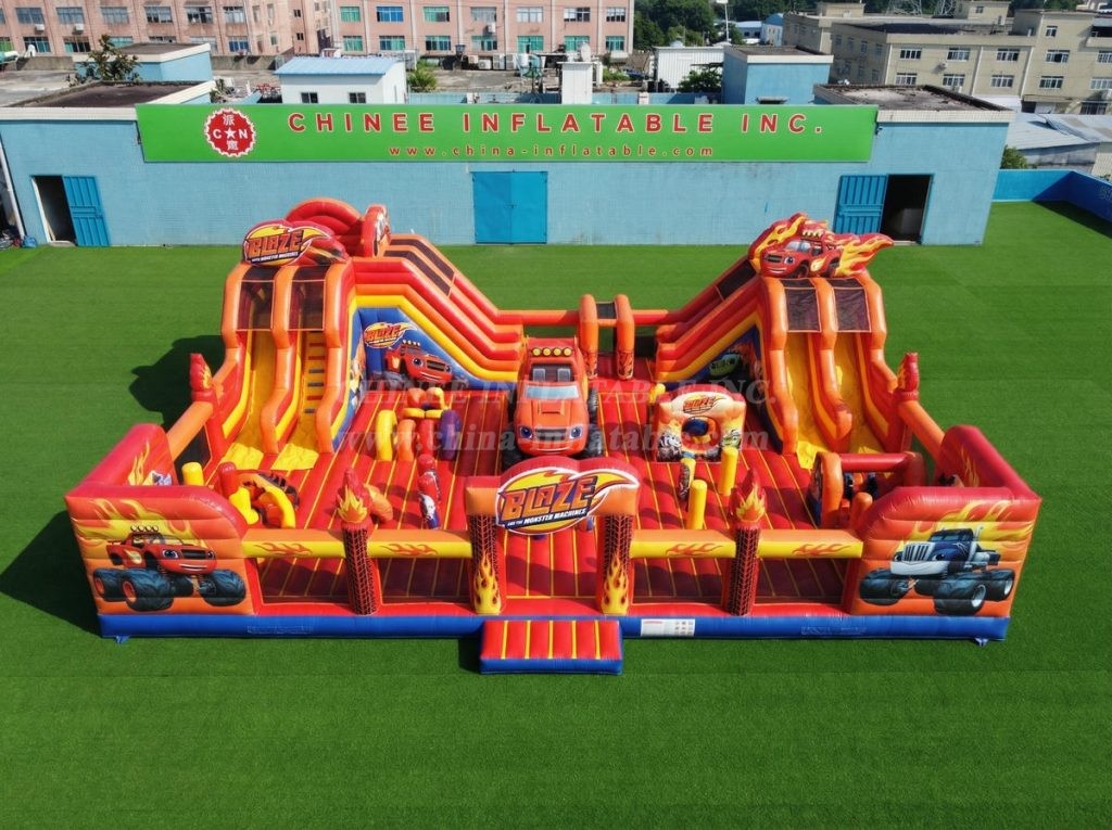 GF3-1310 Blaze Monster Theme Inflatable Park