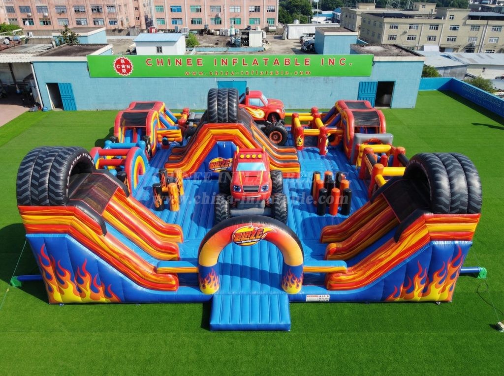 GF3-1311 Blaze Monster Theme Inflatable Park