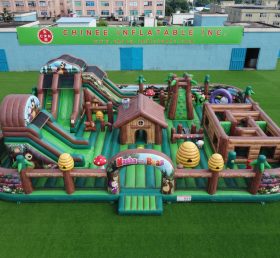 GF3-1361 Masha And The Bear Theme Inflatable Park