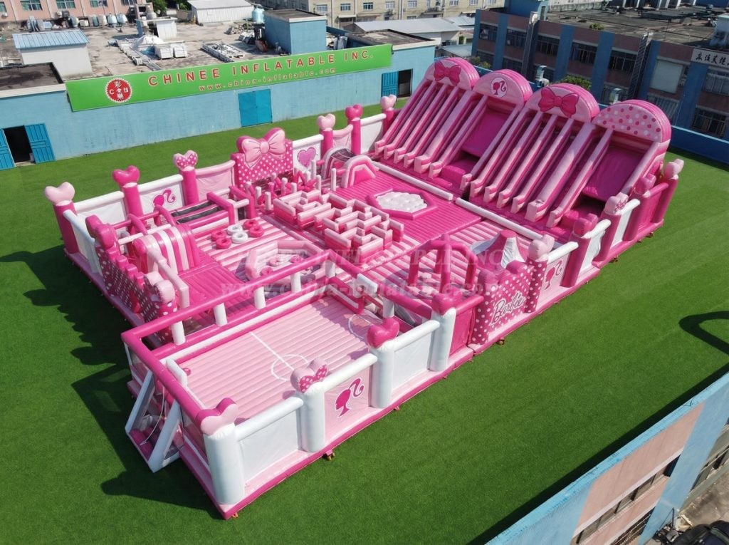 GF3-644 Barbie Theme Giant Inflatable Park