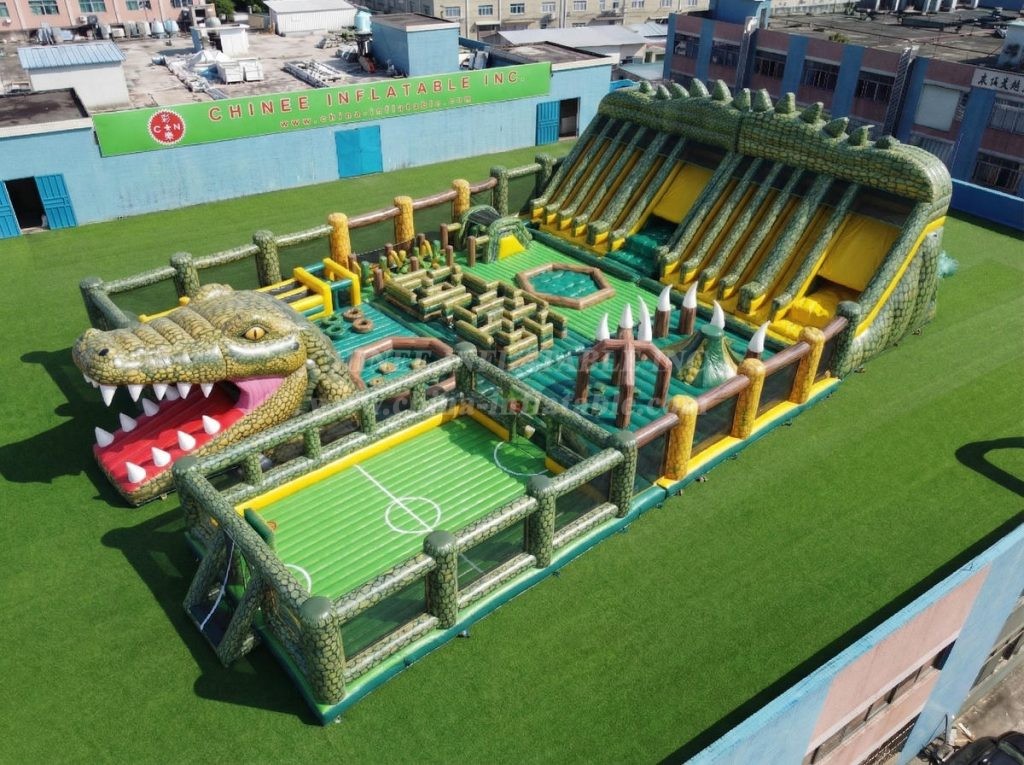 GF3-655 Crocodile Theme Giant Inflatable Park