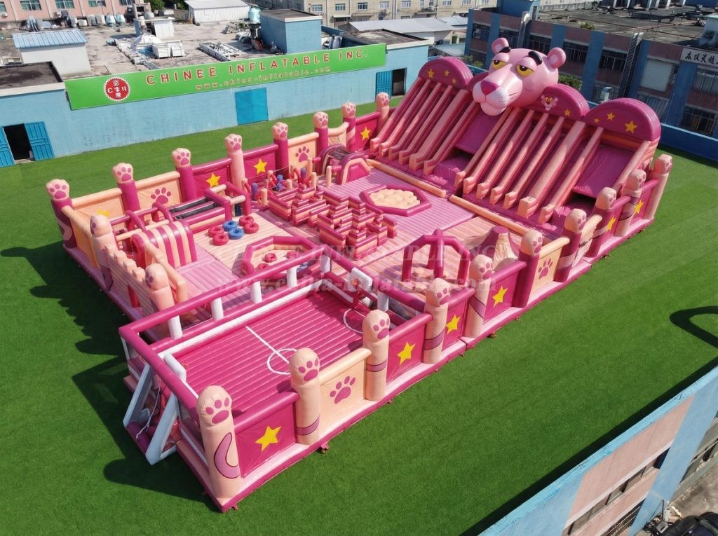 GF3-677 Pink Panther Theme Giant Inflatable Park