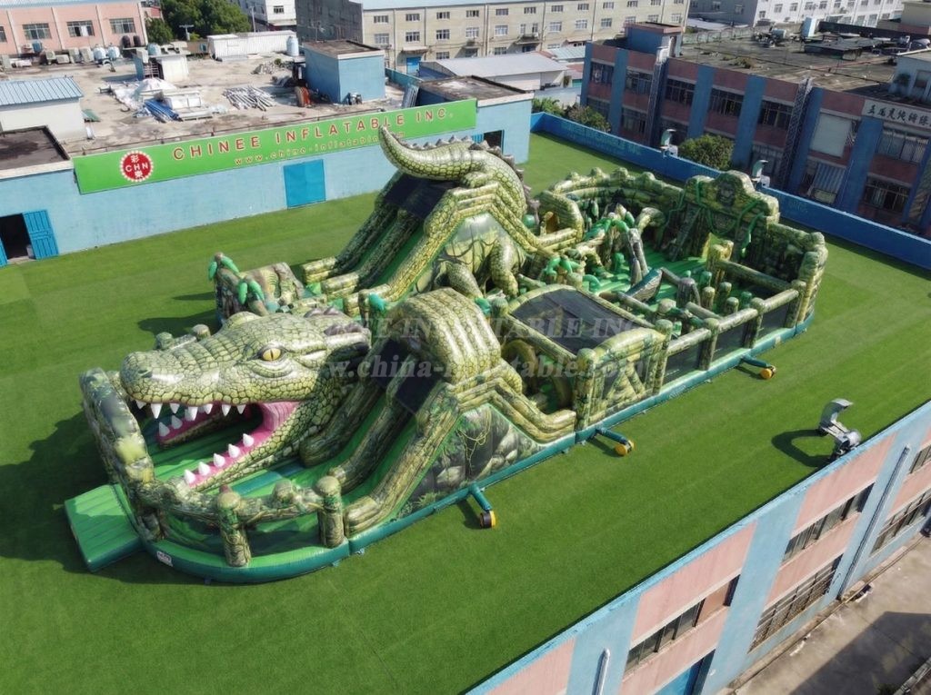 GF3-699 Crocodile Theme Inflatable Playground