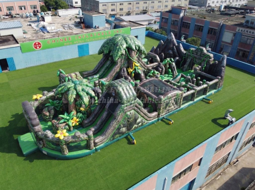 GF3-705 Jungle Theme Inflatable Playground