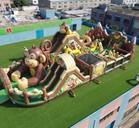 GF3-711 Monkey Theme Inflatable Playground