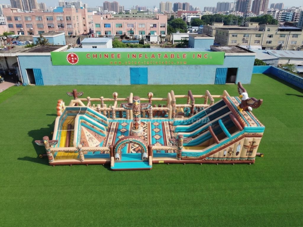 GF3-721 American Indian Theme Inflatable Playground