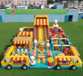 GF3-752 Food Trucks Theme Inflatable Playground