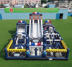 GF3-767 Police Station Theme Inflatable Playground