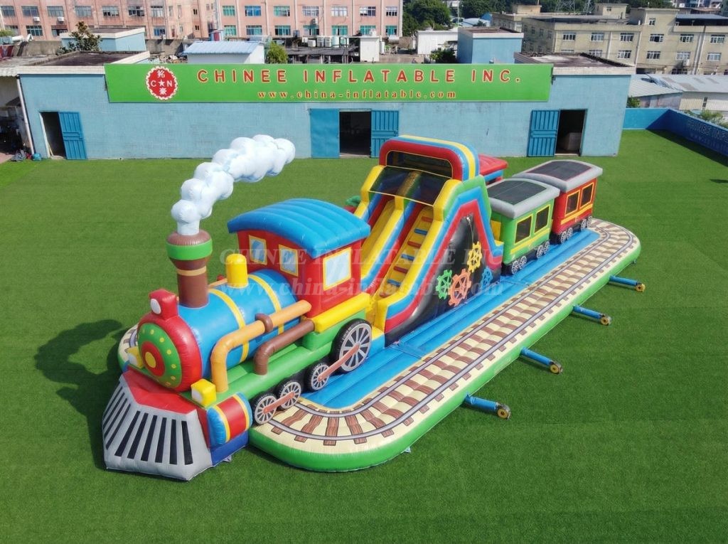 GF3-776 Train Theme Inflatable Playground