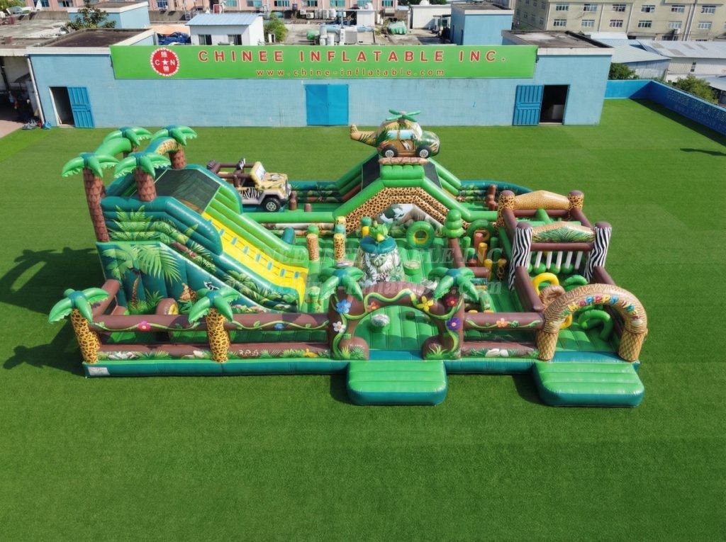 GF3-798 Jungle Theme Inflatable Playground
