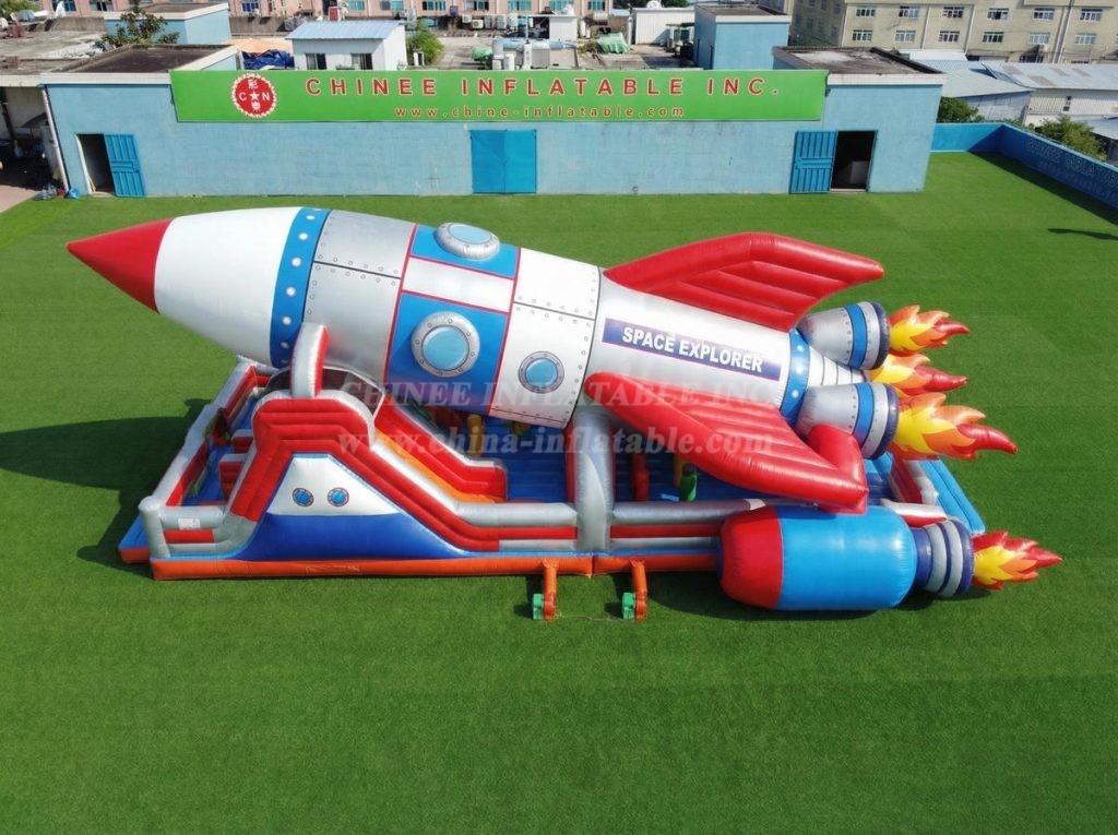 GF3-817 Rocket Theme Inflatable Playground