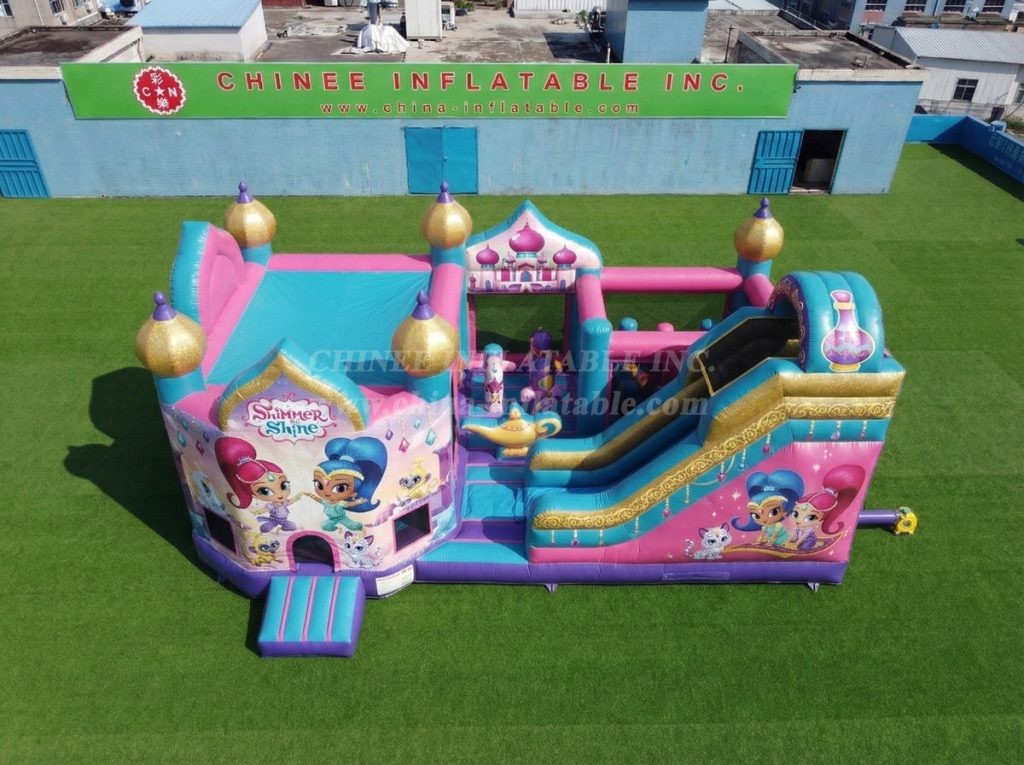 GF3-821 Shimmer & Shine Theme Inflatable Playground