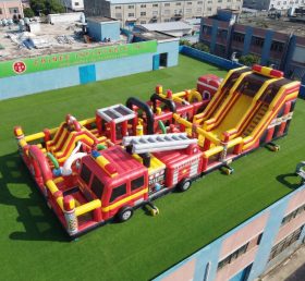 GF3-849 Firetruck Theme Inflatable Park