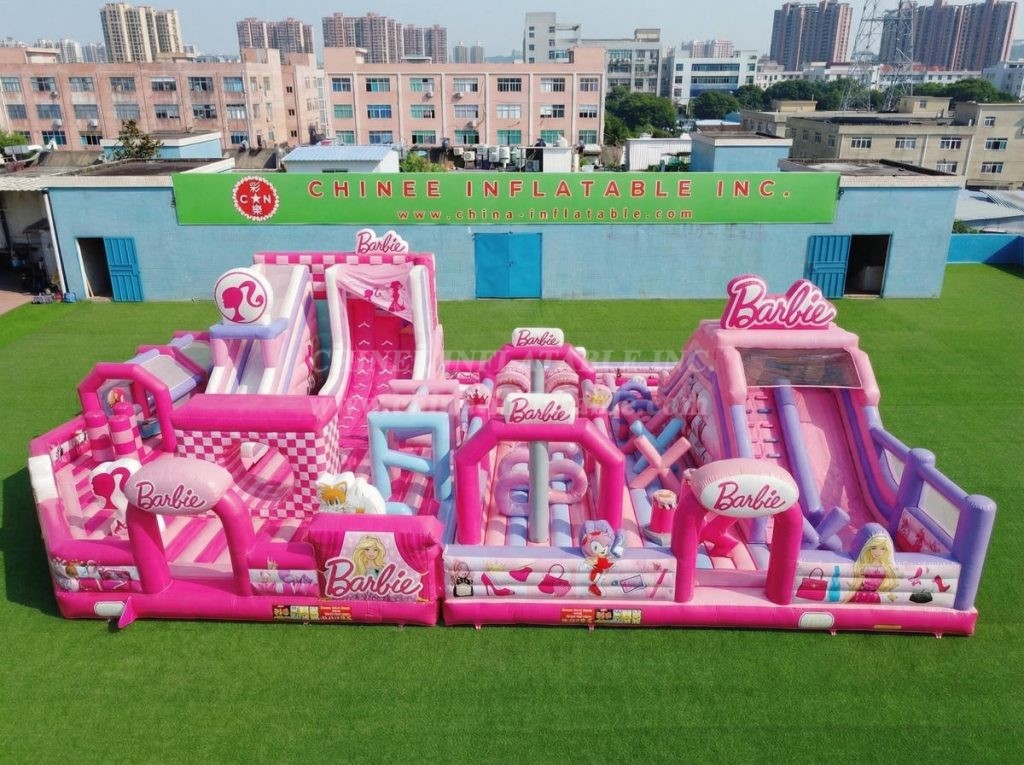 GF3-852 Barbie Theme Inflatable Park