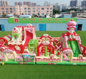 GF3-881 Strawberry Shortcake Theme Inflatable Park