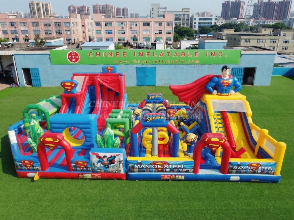 GF3-882 Superman Theme Inflatable Park