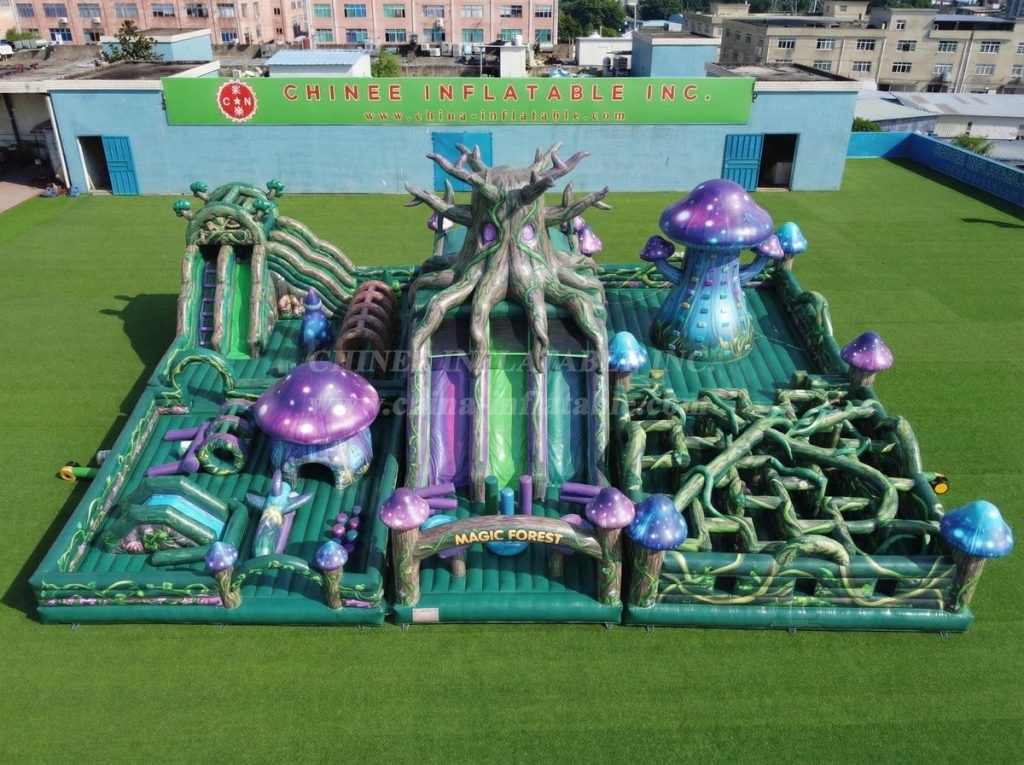 GF3-913 Magic Forest Theme Inflatable Park