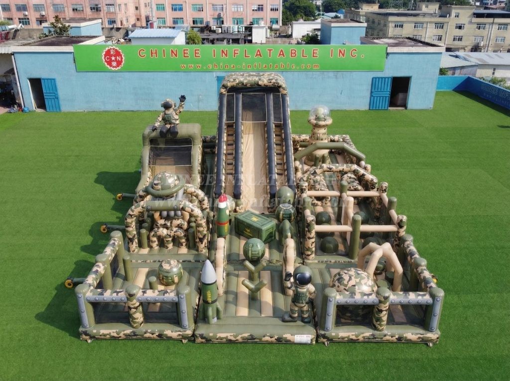 GF3-962 Military Style Theme Inflatable Playground