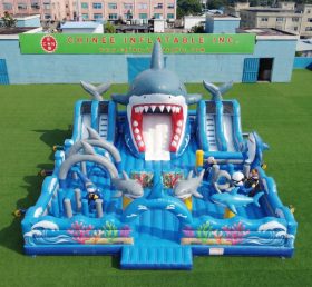 GF3-976 Shark Theme Inflatable Playground