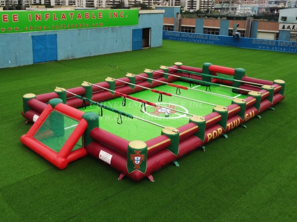 T11-952X Portugal Theme Inflatable Human Soccer Field