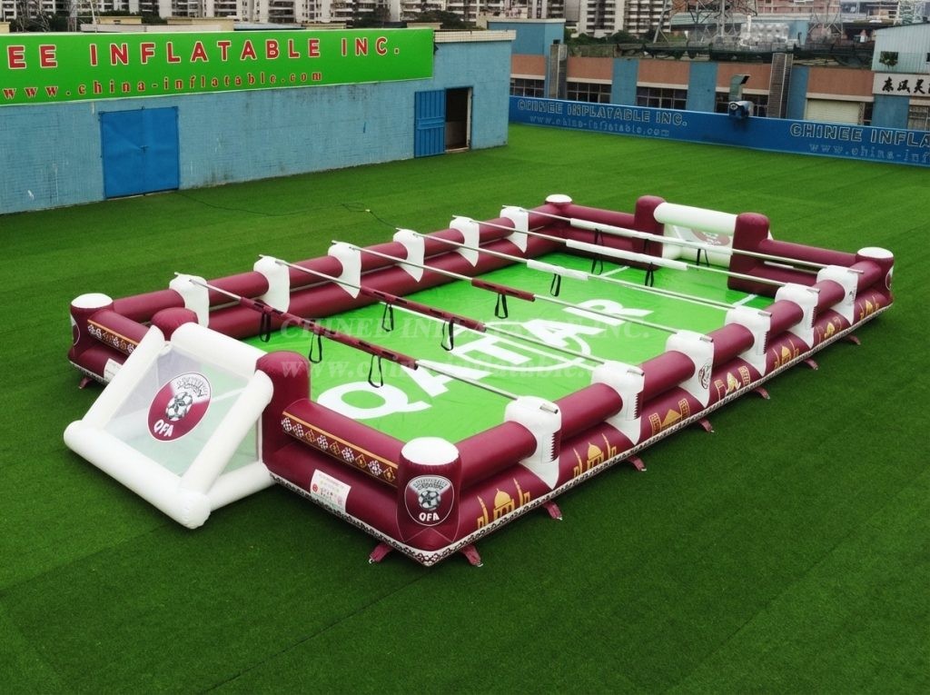 T11-952Y Qatar Theme Inflatable Human Soccer Field