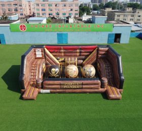T11-4750K Pirates Theme Inflatable Wipeout Big Balls Obstacle Course