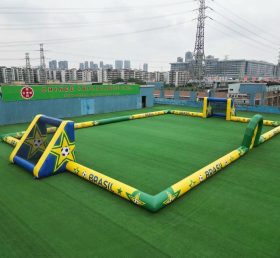 T11-926BBR Brazil Theme Large Inflatable Soccer Field