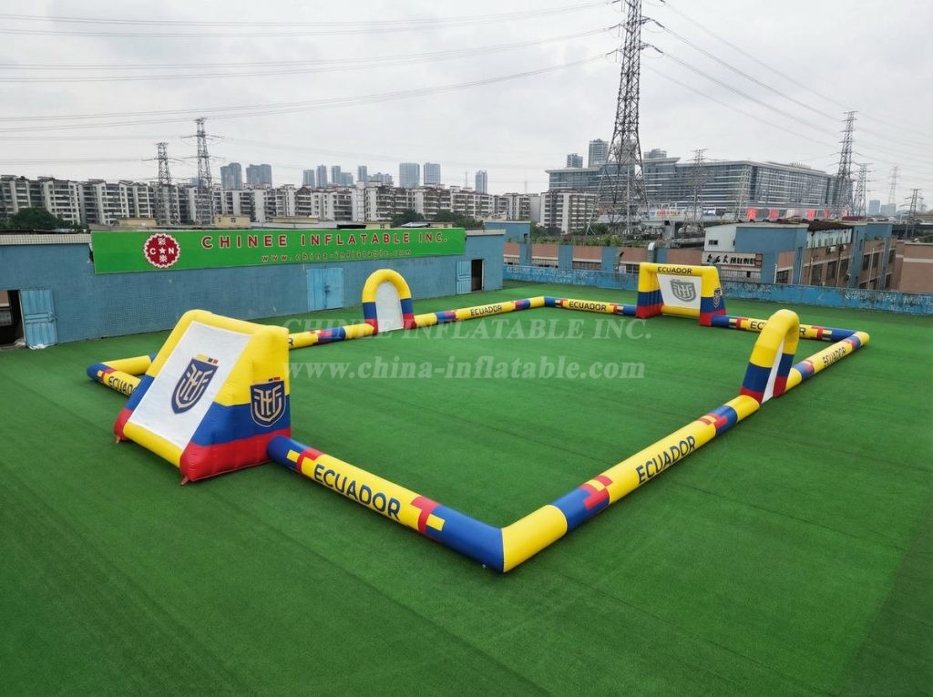 T11-926BEC Ecuador Theme Large Inflatable Soccer Field