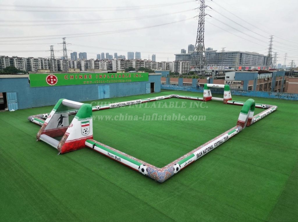 T11-926BIR Iran Theme Large Inflatable Soccer Field