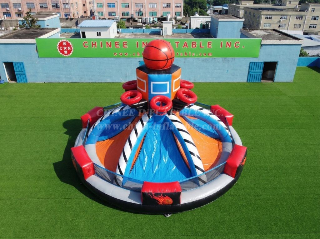 T11-7301 Custom Multi-Hoop Inflatable Basketball Game