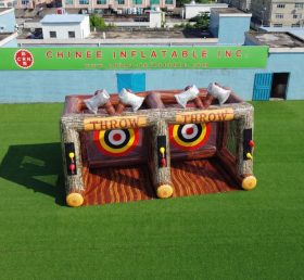T11-7312 Commercial Double Lane Inflatable Axe Throwing Game