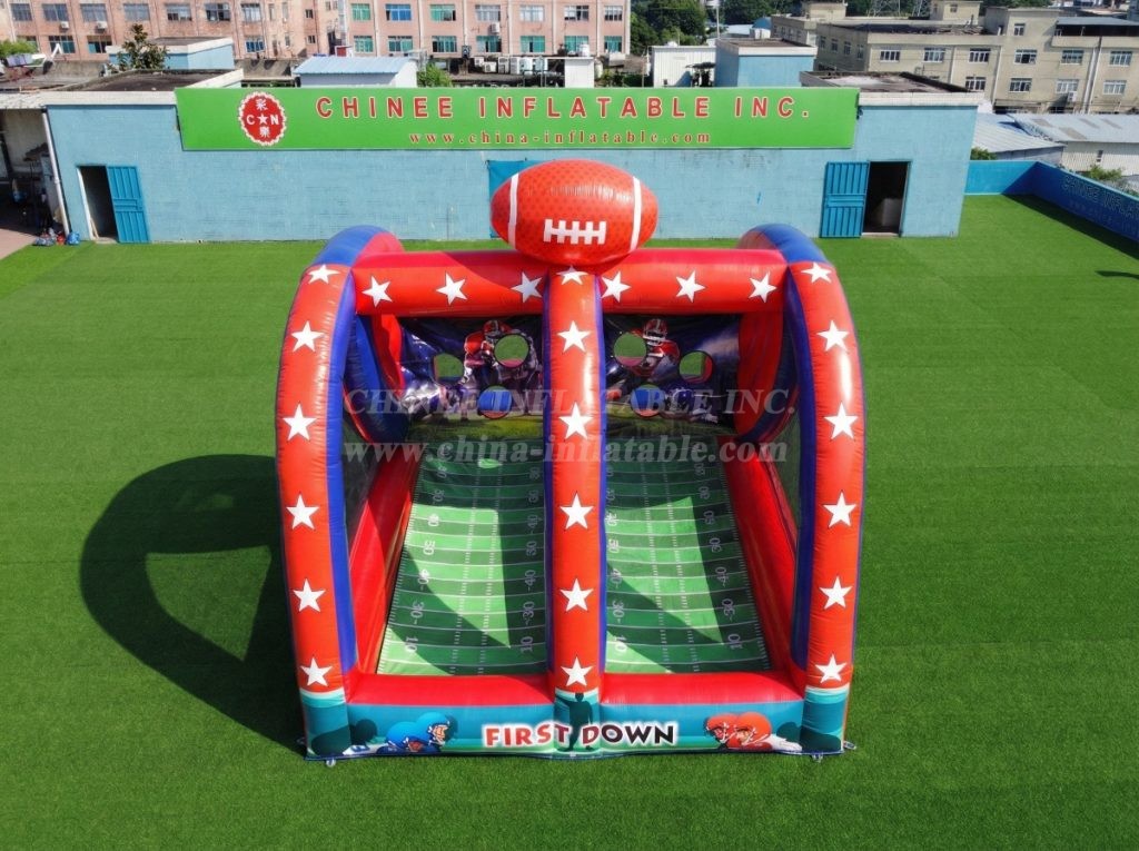T11-7313 Commercial Double Lane American Football Toss Inflatable