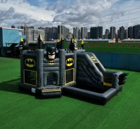 T2-8775 Batman Theme Bouncy Castle with Slide & Pool