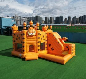 T2-8796 Garfield Theme Bouncy Castle with Slide & Pool