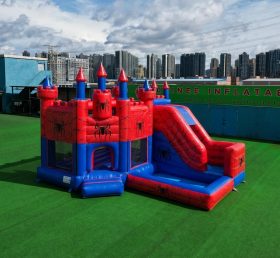 T2-8836 Spider-Man Theme Bouncy Castle with Slide & Pool