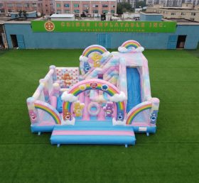 T2-8870 Care Bears Theme Bouncy Castle With Slide