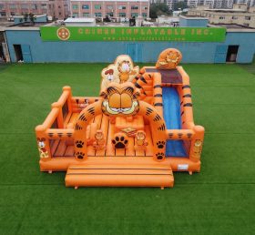T2-8879 Garfield Theme Bouncy Castle With Slide