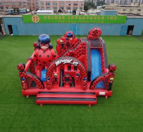 T2-8889 Miraculous Ladybug Theme Bouncy Castle With Slide