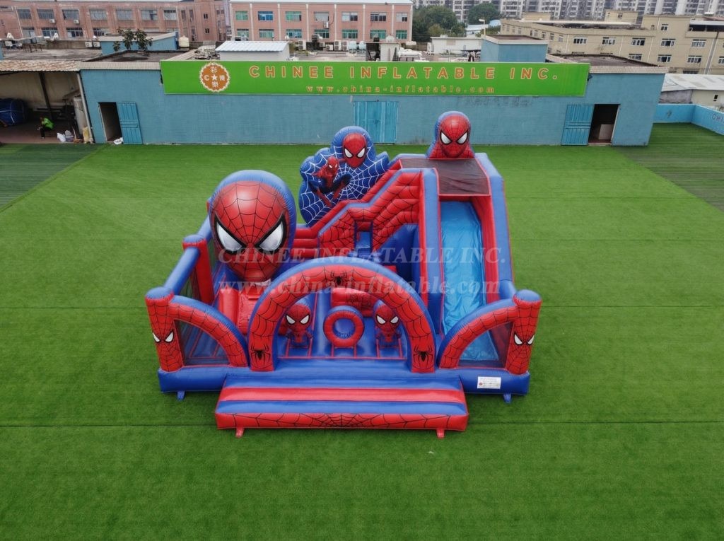 T2-8913 Spider-Man Theme Bouncy Castle With Slide