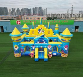 T5-3143 Baby Shark Theme Inflatable Castle