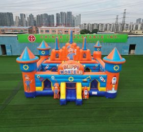 T5-3152 Blippi Wonders Theme Inflatable Castle