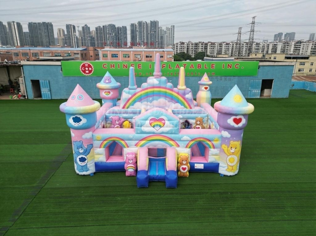 T5-3157 Care Bears Theme Inflatable Castle